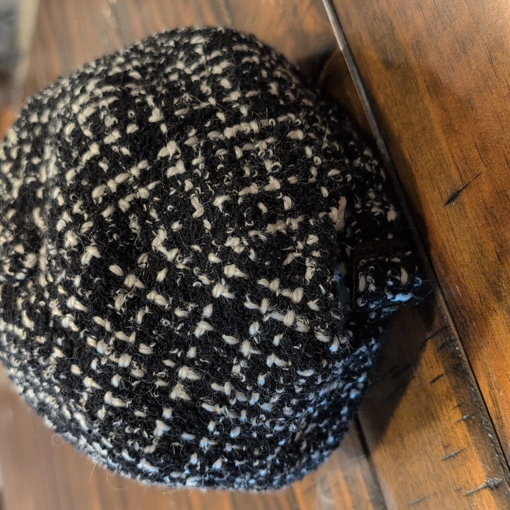 Saint Laurent SL Tweed Embroidered Baseball Hat Wool Alpaca 56 *Authenticated* - Picture 4 of 13